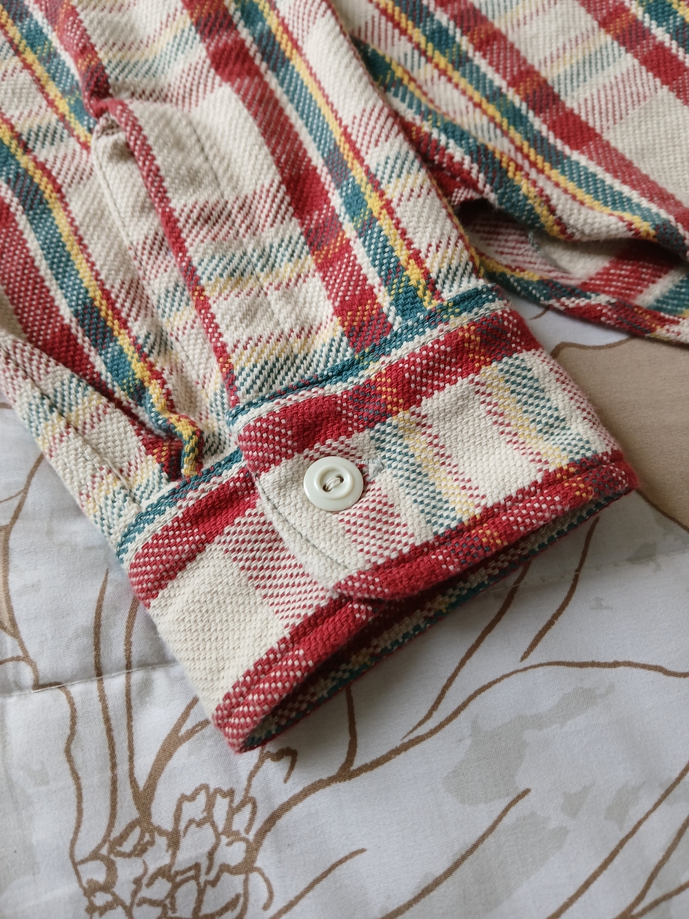 Warehouse & Co 3104 Plaid Flannel Shirt - Red/Yellow - Picture 10 of 12